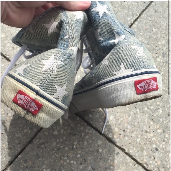 Acid Wash Star and Leopard Print High Tops - Picture 2 of 4